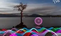 خلق نقاشی‌های شگفت انگیز با نور
