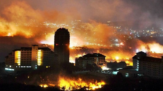 کم‌سابقه‌ترین آتش‌سوزی در تاریخ کره‌جنوبی