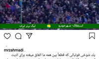 محمدرضا احمدی از هواداران استقلال عذرخواست