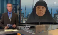 آنگلا مرکل با چادر +عکس