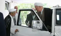 دیدار آیت الله هاشمی با آیت الله صانعی