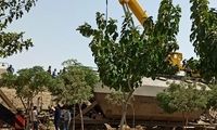 خروج قطار باری از ریل آهن در شهرقدس
