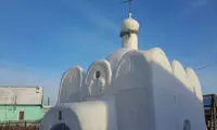 کلیسای برفی در روسیه
