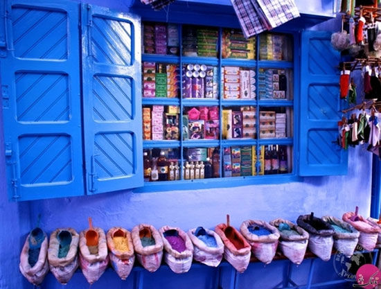 «شهر آبی» حیرت انگیز مراکش +عکس