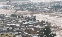 پلدختر لرستان در محاصره کامل سیل