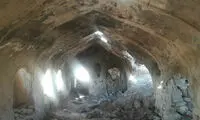 تخریب بخش‌هایی از قلعه سفید دهلران ایلام