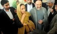 عکس:  هانیه توسلی در جشن تولد خاتمی