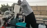 توزیع آب شرب در جزیره مینو