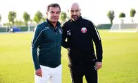 دیدار صمیمانه استیلی با مربی قهرمان آسیا