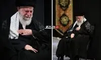 تصویری خاص از رهبری در مراسم شب هشتم محرم