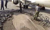 عاقبت زیباسازی باند فرودگاه! +عکس