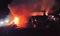 تصاویری دلخراش از حادثه اتوبان تهران -قم
