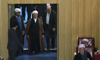 عکس: لحظه ورود هاشمی به مجلس خبرگان