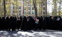 عکس: تجمع ضد امریکایی بانوان بسیجی
