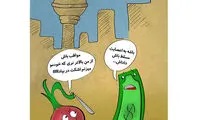 کاریکاتور: خط و نشان پیاز برای دلار