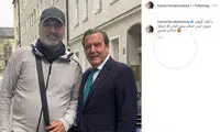 شوخی جالب فرخ‌نژاد با صدراعظم سابق آلمان