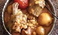 طرز تهیه آبگوشت گردن شترمرغ و سیب