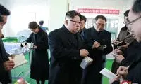 کیم جونگ اون و همسرش در کارخانه داروسازی