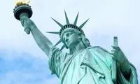 لحظه کمیاب از اصابت صاعقه به مجسمه آزادی در آمریکا