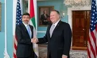 دیدار پمپئو و وزیر خارجه امارات در واشنگتن