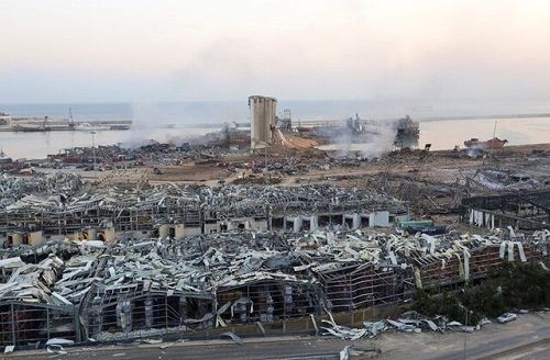 کشف مقادیری مواد قابل انفجار در بندر بیروت