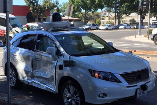 شدیدترین تصادف خودروی خودران گوگل