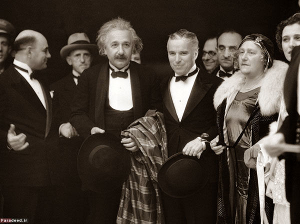 عکس: اینشتین در افتتاحیه فیلم چاپلین