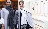 فاطمه گودرزی و دخترش در یک اختتاميه