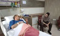 عیادت وحید هاشمیان از مهدی تاج