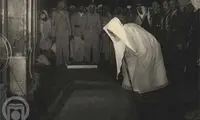 جنازه رضا شاه در مسجدالنبی +عکس