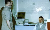 تیپ جالب محمدنبی حبیبی مقابل امام (ره)