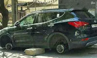 سرقت لاستیک خودروهای لوکس در تهران