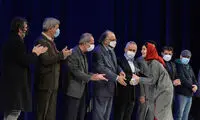 دختر گلاب آدینه و مهدی هاشمی در یک مراسم