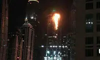 آتش سوزی گسترده در برج 86 طبقه در دبی