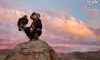 شکار عشایر قزاق بااستفاده از عقاب