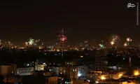 عکس: دیشب صنعا نور باران شد