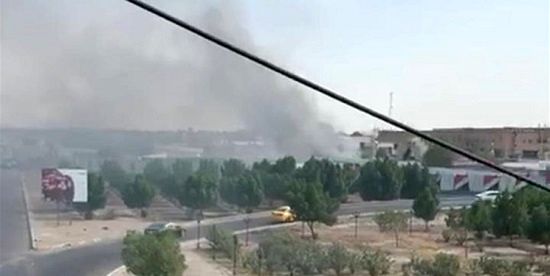 یک مرکز امنیتی در جنوب بغداد دچار آتش‎سوزی شد