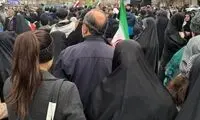دو تصویر متفاوت از راهپیمایی که امروز وایرال شد