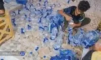 تصاویری از وضعیت اسفناک آب آشامیدنی در غزه