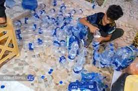 تصاویری از وضعیت اسفناک آب آشامیدنی در غزه