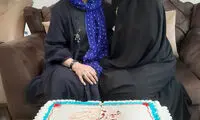 فاطمه معتمدآریا در مراسم تولد یک شهید