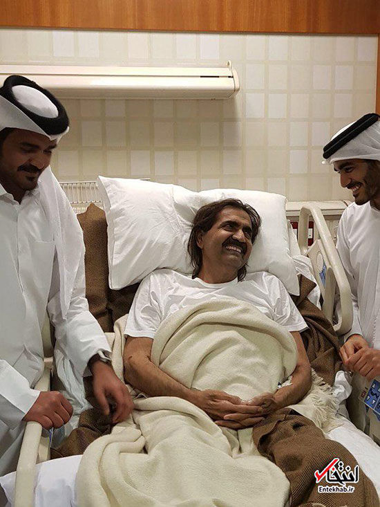 امیر سابق قطر در بیمارستان آفتابی شد