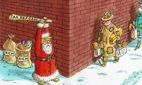 کاریکاتور: زورگیری به سبک بابانوئل!