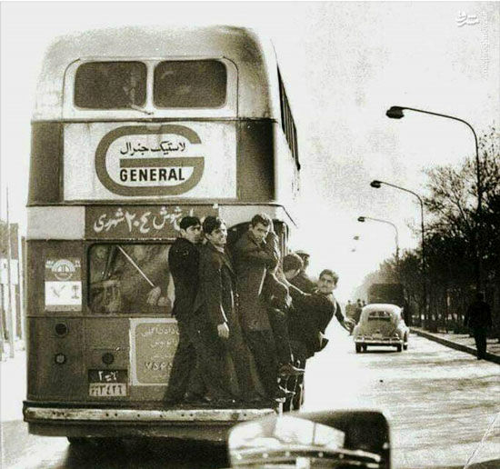 روش عجیب اتوبوس سواری در تهران قدیم!