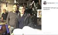 عکس یادگاری حمید گودرزی در اربعین امسال