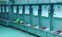 عکس: رختكن تيم ملی قبل از ديدار مقدونيه