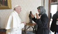 دیدار خواهر امام موسی صدر با پاپ