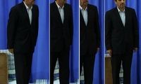 عکس: چهره احمدی نژاد در لحظه تنفیذ