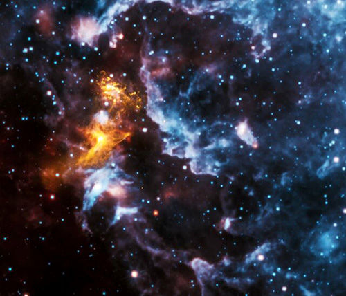 تصویر حیرت‌آور از پرتوهای یک ستاره نوترونی