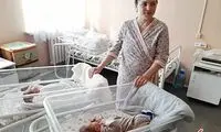 تولد دوقلو‌ها با ۱۱ هفته فاصله از یکدیگر!